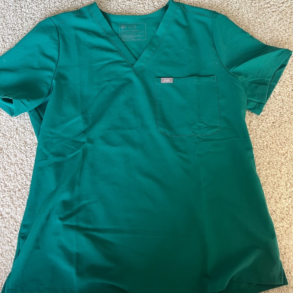 Figs hunter green scrubs